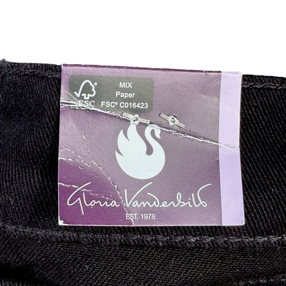 Gloria Vanderbilt Amanda Womens Size 18 Average Slimming Jean Heritage Fit Black - Picture 7 of 11